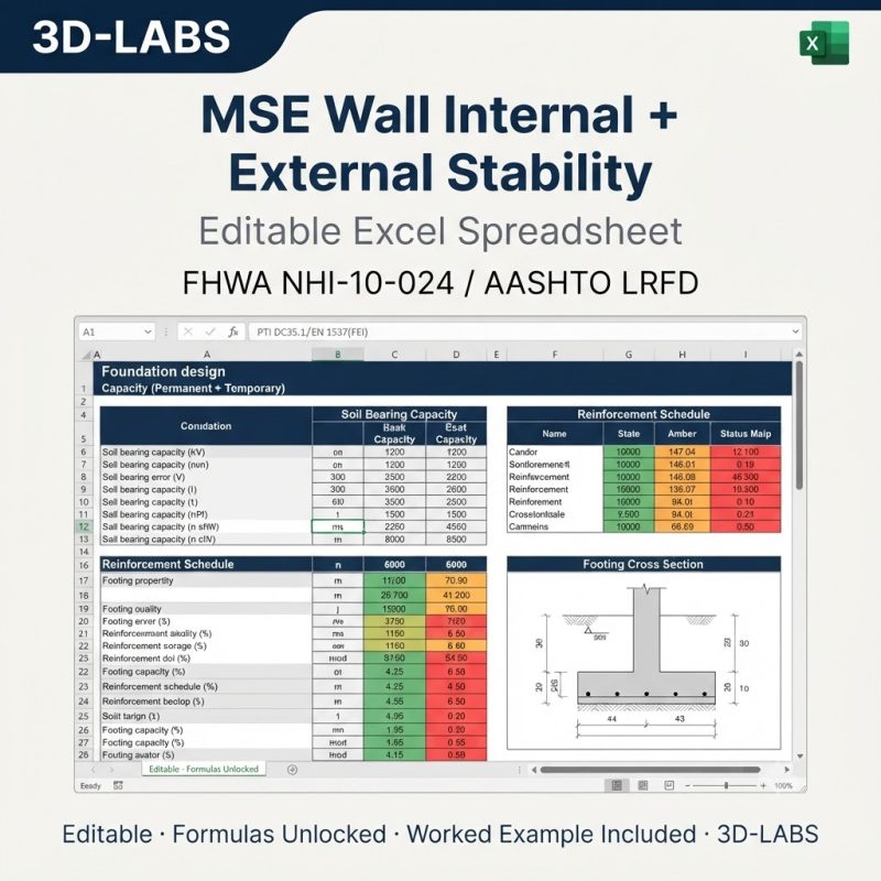 MSE Wall Internal + External Stability