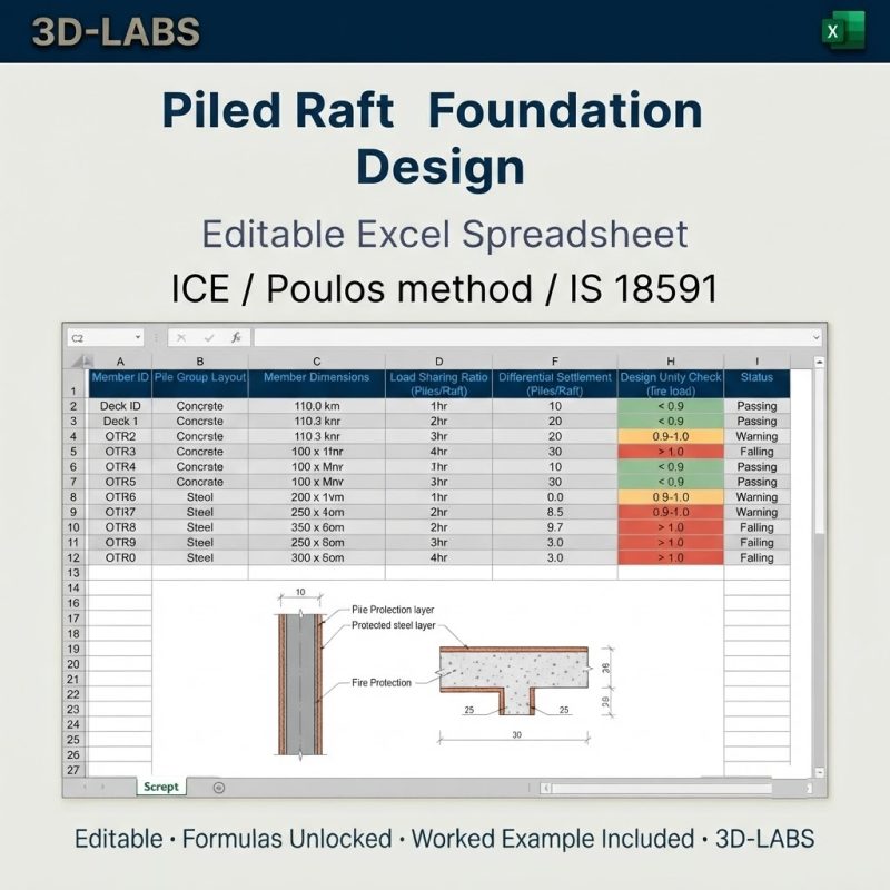 Piled Raft Foundation Design