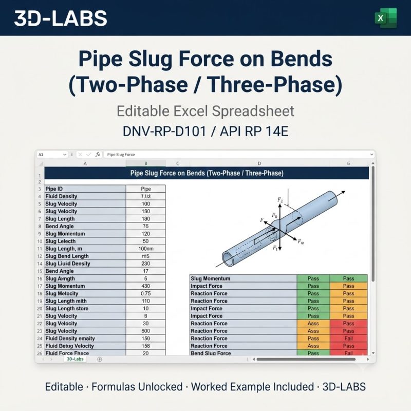 Pipe Slug Force on Bends (Two-Phase / Three-Phase)