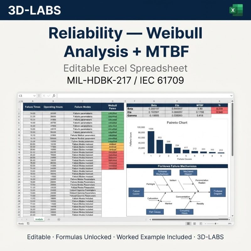 Reliability — Weibull Analysis + MTBF