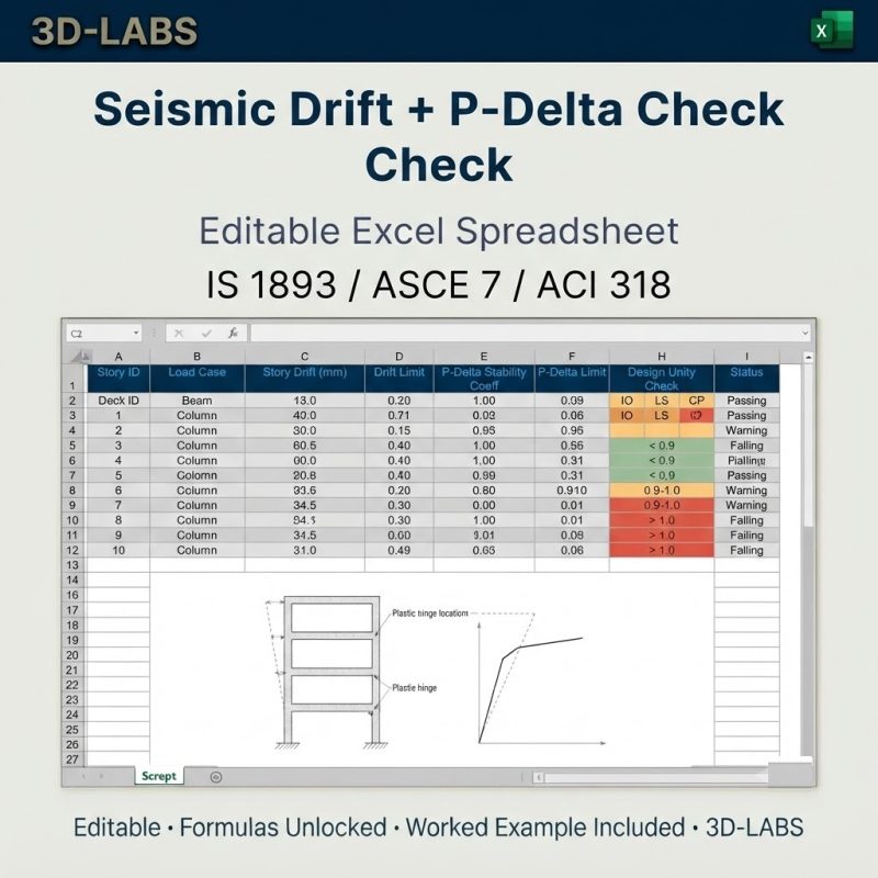 Seismic Drift + P-Delta Check
