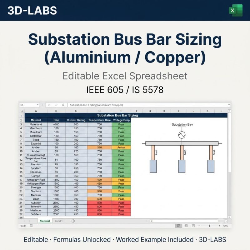 Substation Bus Bar Sizing (Aluminium / Copper)