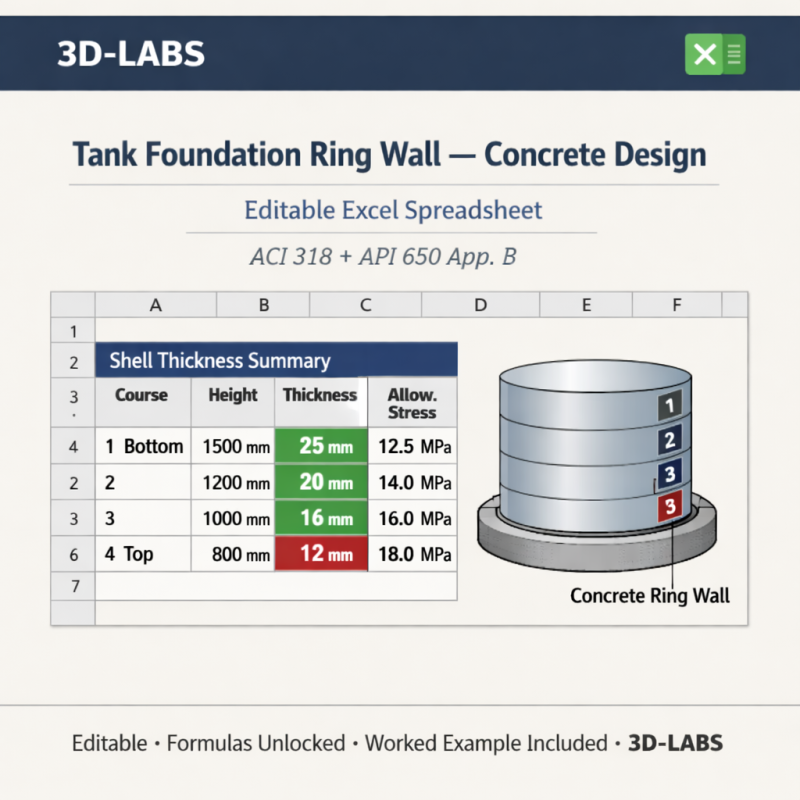 Tank Foundation Ring Wall — Concrete Design
