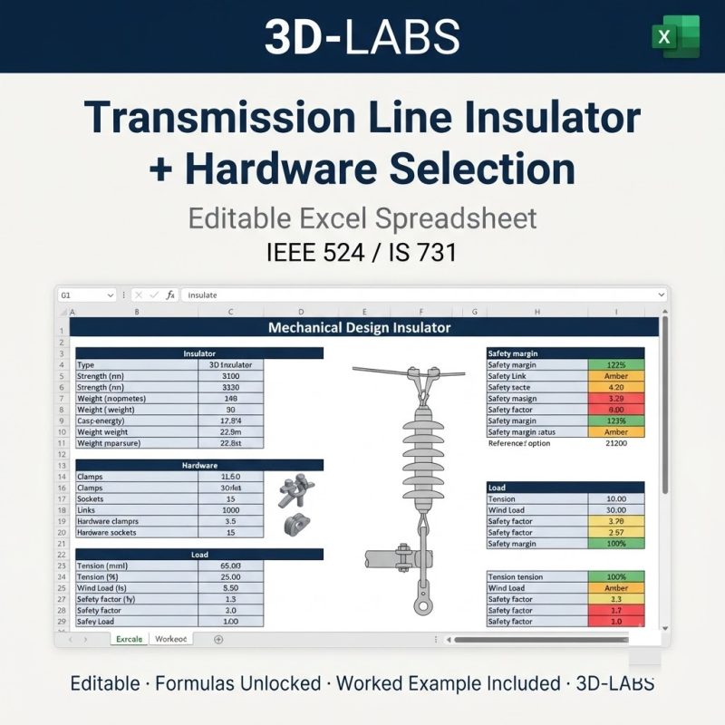 Transmission Line Insulator + Hardware Selection
