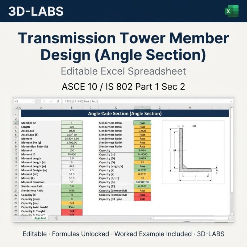 Transmission Tower Member Design (Angle Section)
