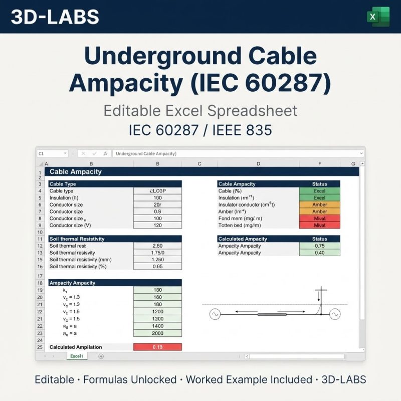 Underground Cable Ampacity (IEC 60287)