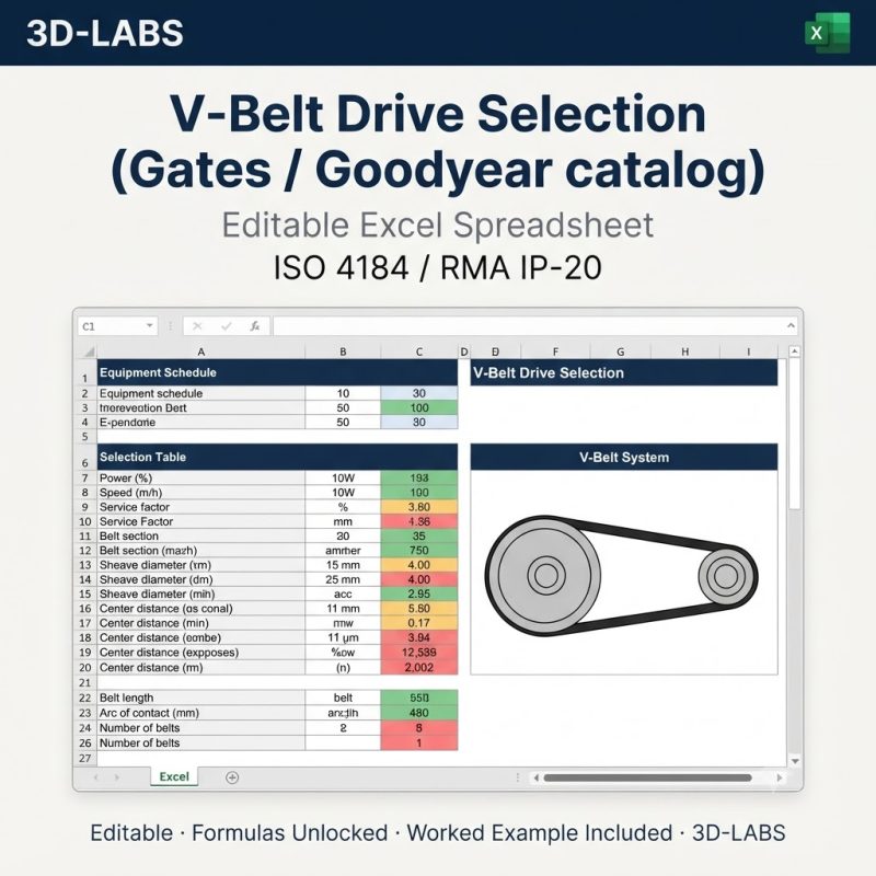 V-Belt Drive Selection (Gates / Goodyear catalog)