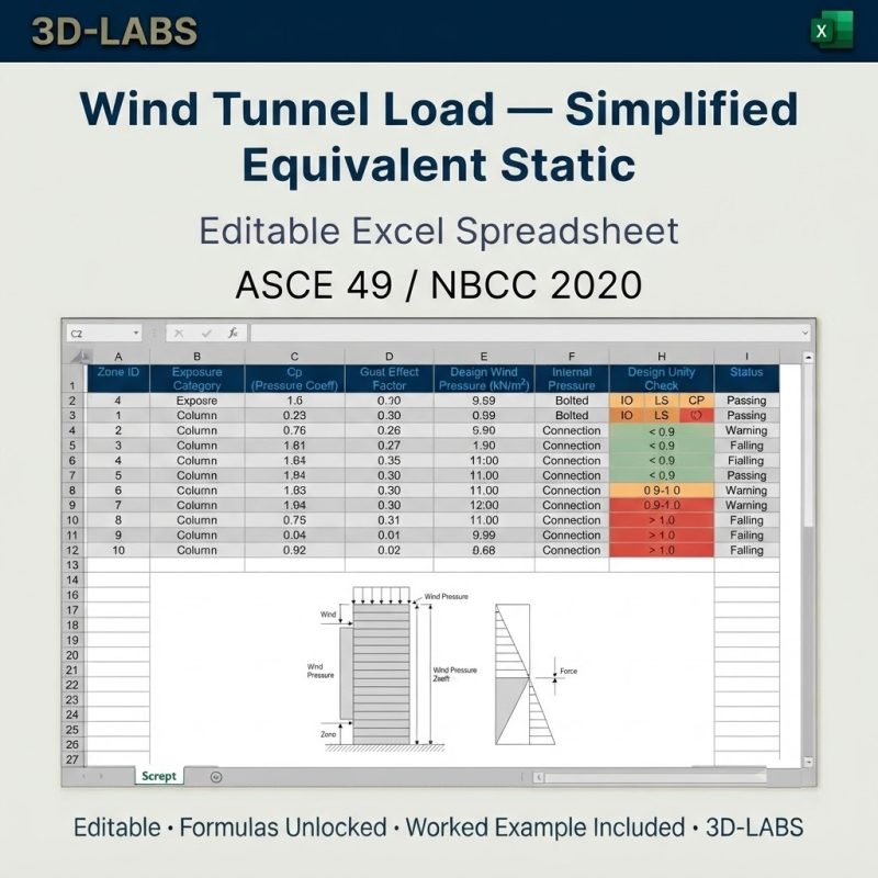 Wind Tunnel Load — Simplified Equivalent Static