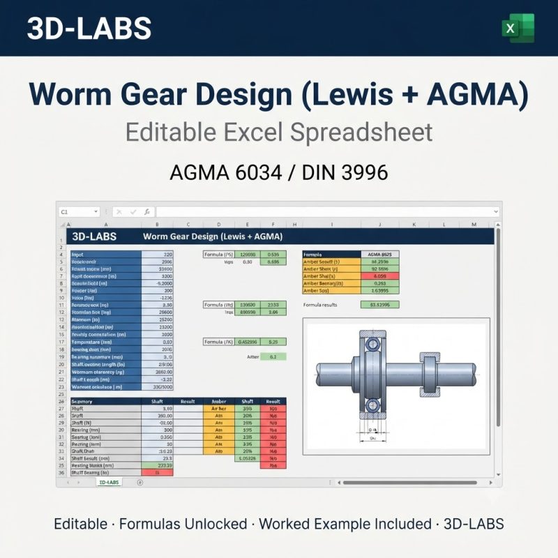 Worm Gear Design (Lewis + AGMA)