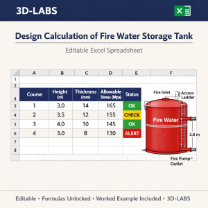 Design Calculation Of Fire Water Storage Tank