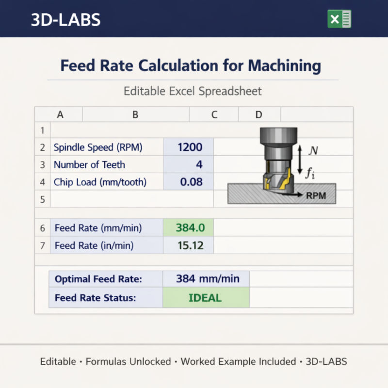Feed Rate Calculation for Machining
