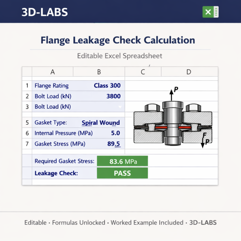 Flange Leakage Check Calculation