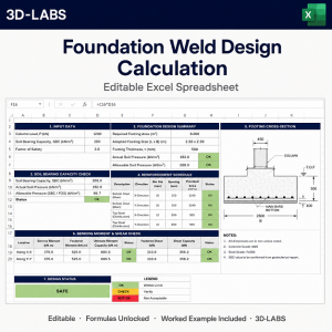 Foundation Weld Design Calculation