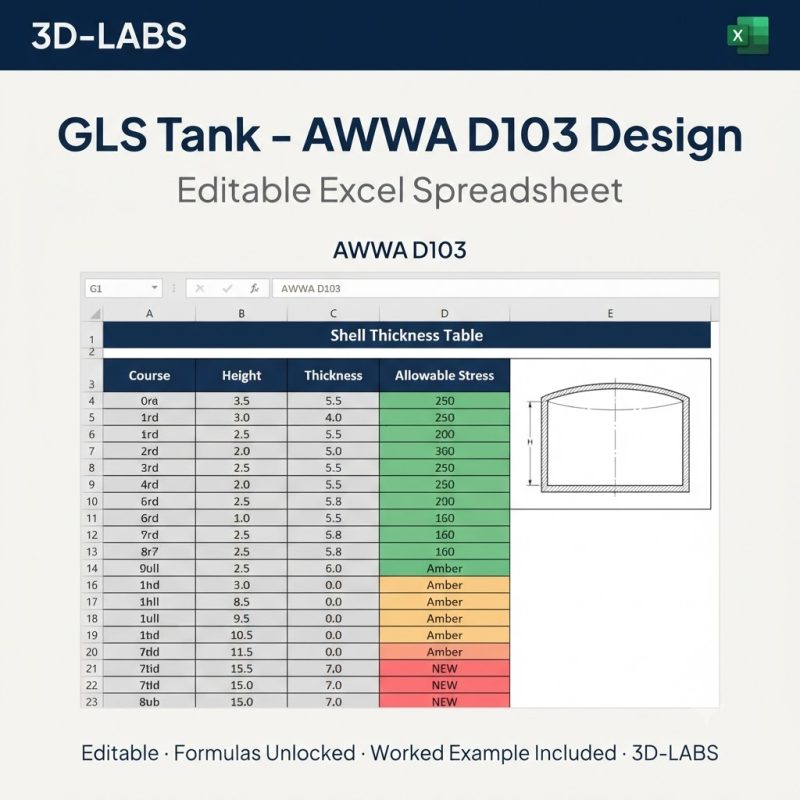 GLS Tank - AWWA D103 Design