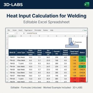 Heat Input Calculation for Welding