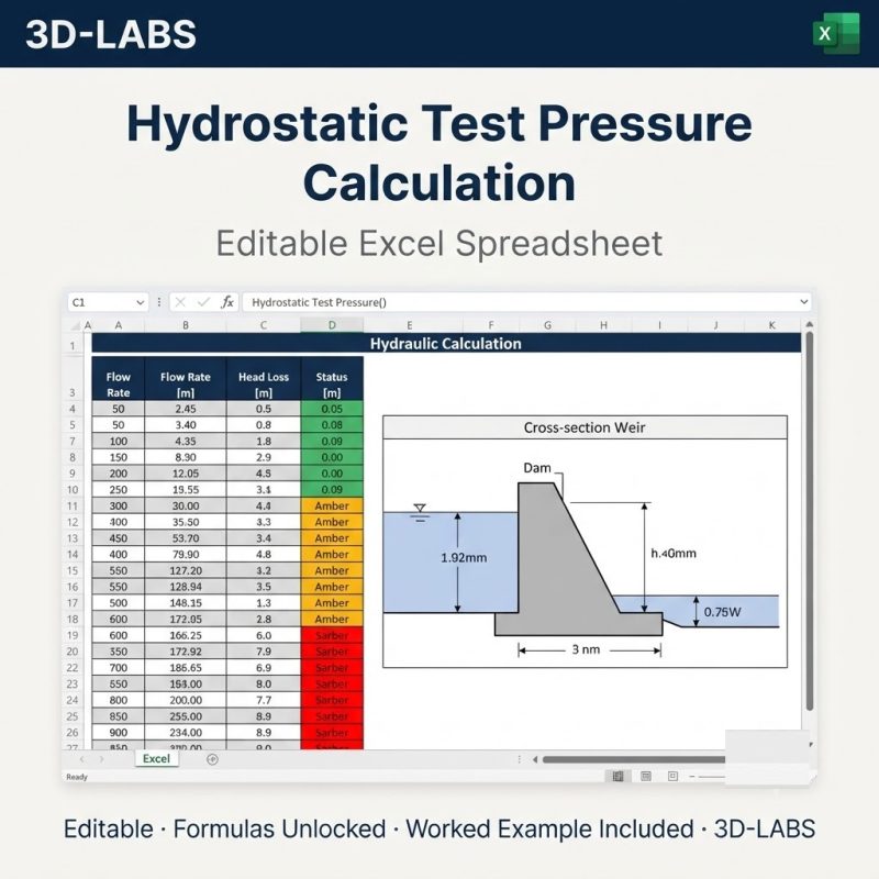 Hydrostatic Test Pressure Calculation