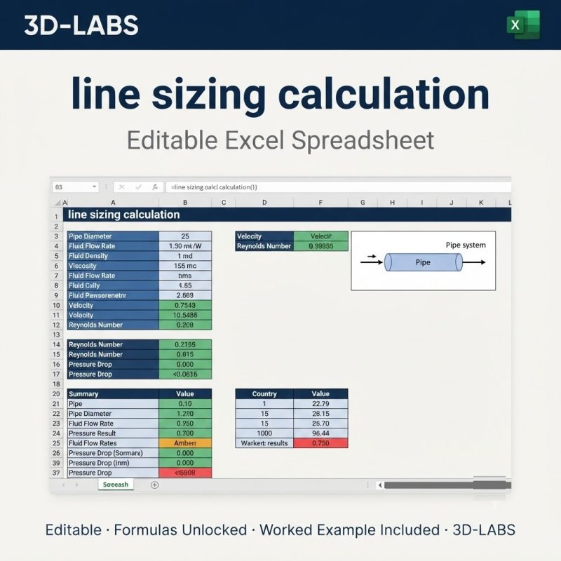 line sizing calculation