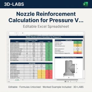 Nozzle Reinforcement Calculation for Pressure Vessels