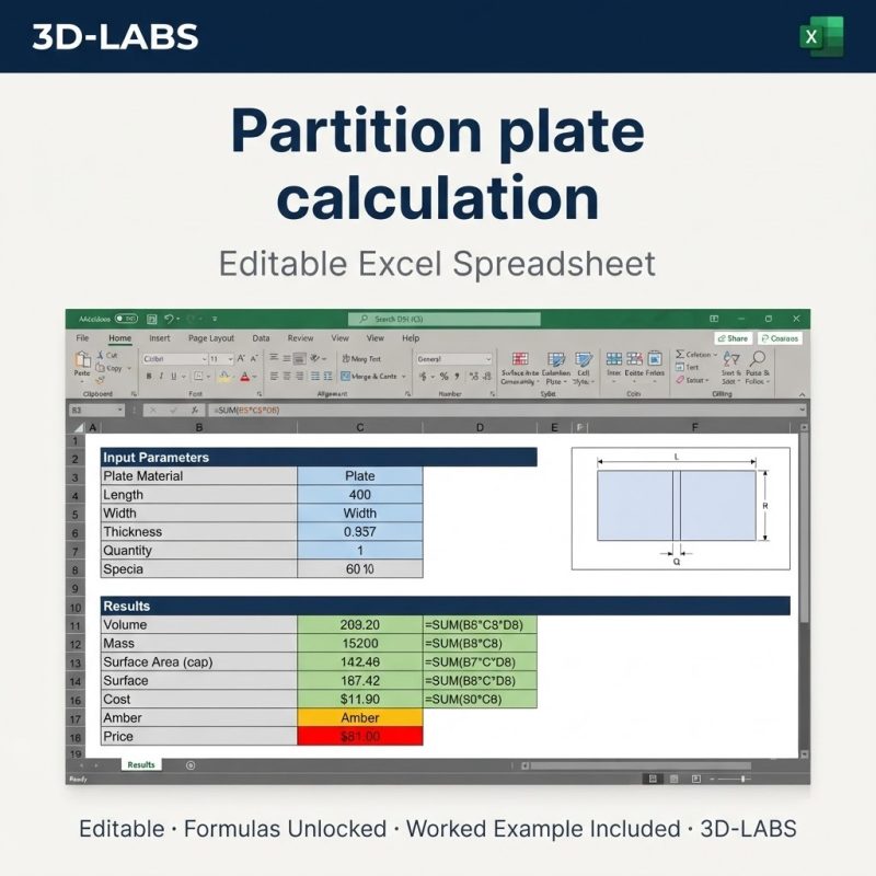 Partition plate calculation