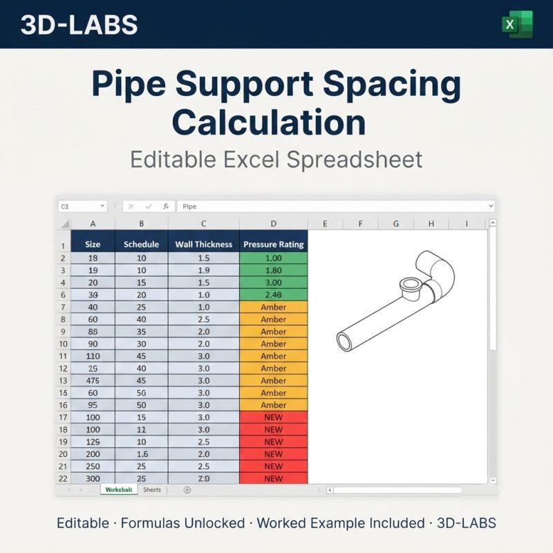 Pipe Support Spacing Calculation