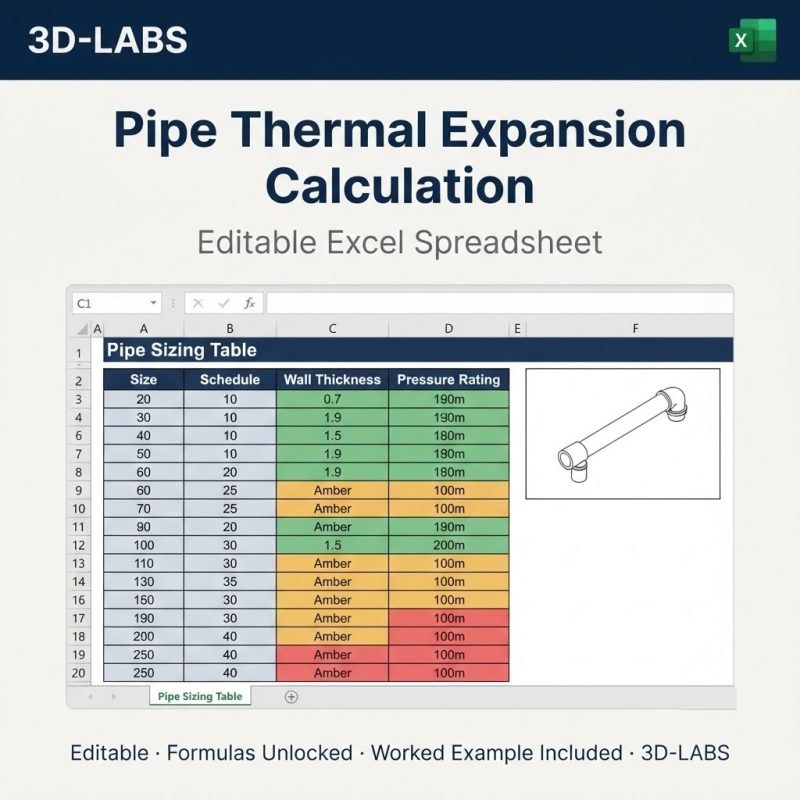 Pipe Thermal Expansion Calculation