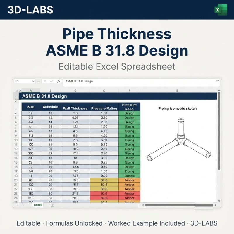 Pipe Thickness ASME B 31.8 Design