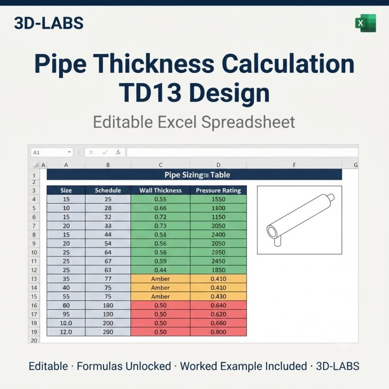 Pipe Thickness Calculation TD13 Design