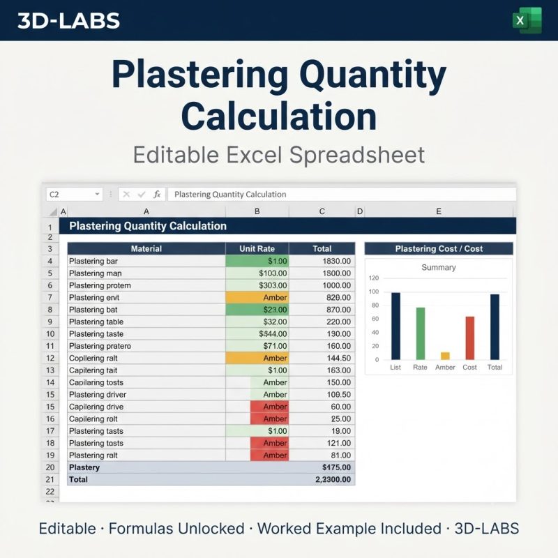 Plastering Quantity Calculation