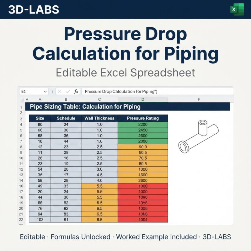 Pressure Drop Calculation for Piping