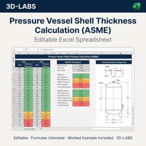 Pressure Vessel Shell Thickness Calculation ASME