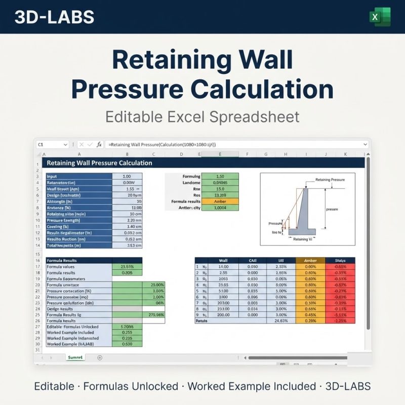 Retaining Wall Pressure Calculation