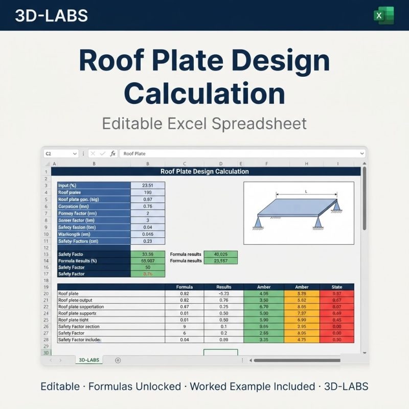 Roof Plate Design Calculation