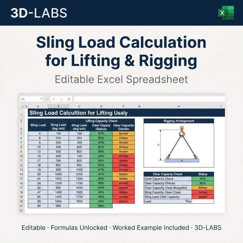 Sling Load Calculation for Lifting & Rigging