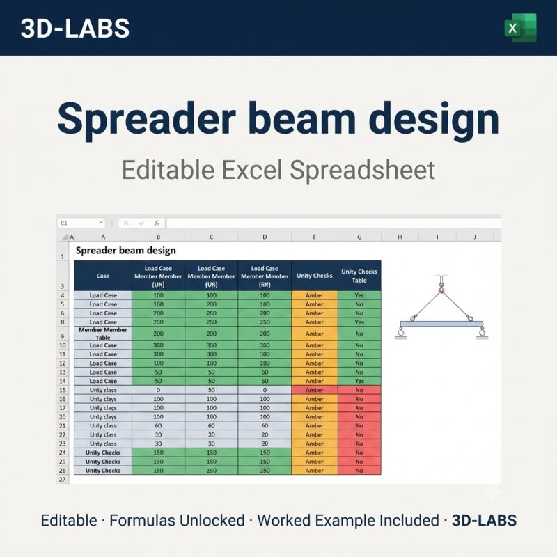 Spreader beam design