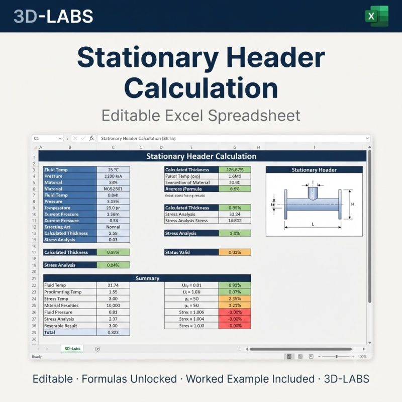 Stationary Header Calculation