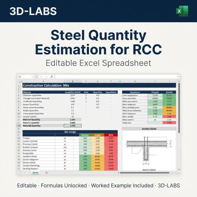 Steel Quantity Estimation for RCC