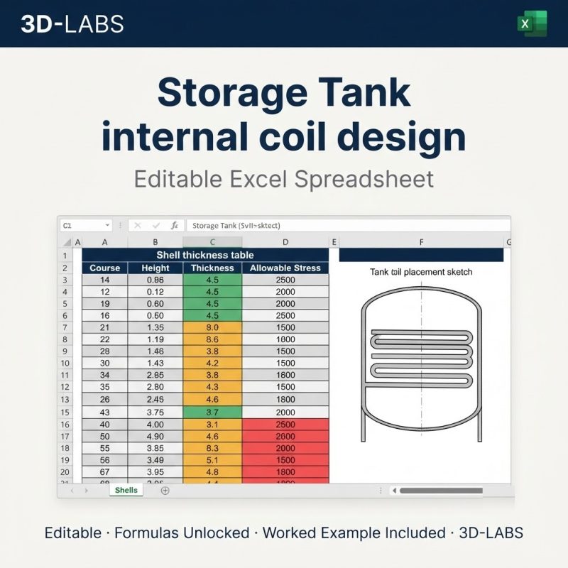 Storage Tank internal coil design