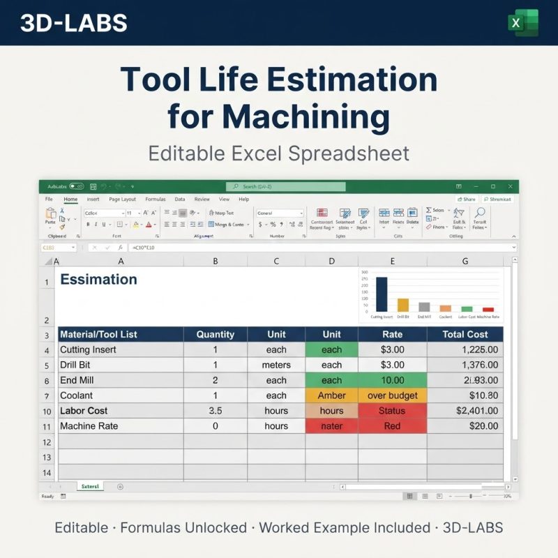 Tool Life Estimation for Machining