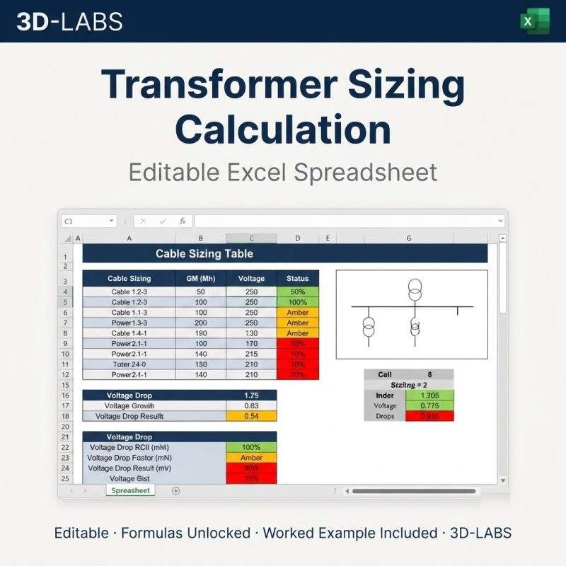 Transformer Sizing Calculation