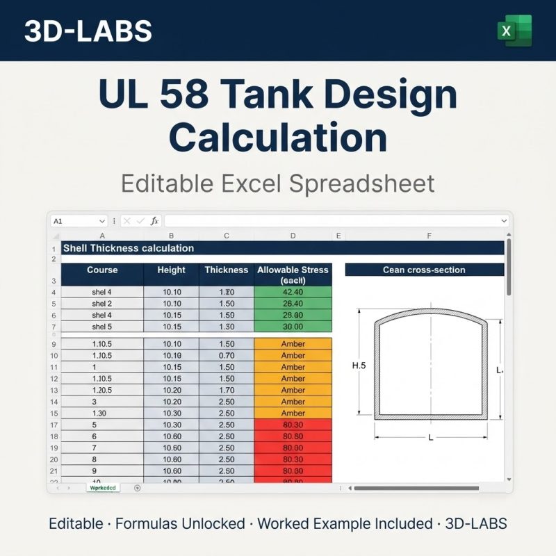 UL 58 Tank Design Calculation