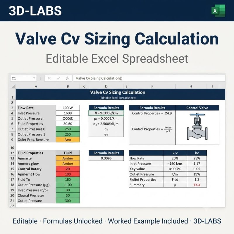 Valve Cv Sizing Calculation