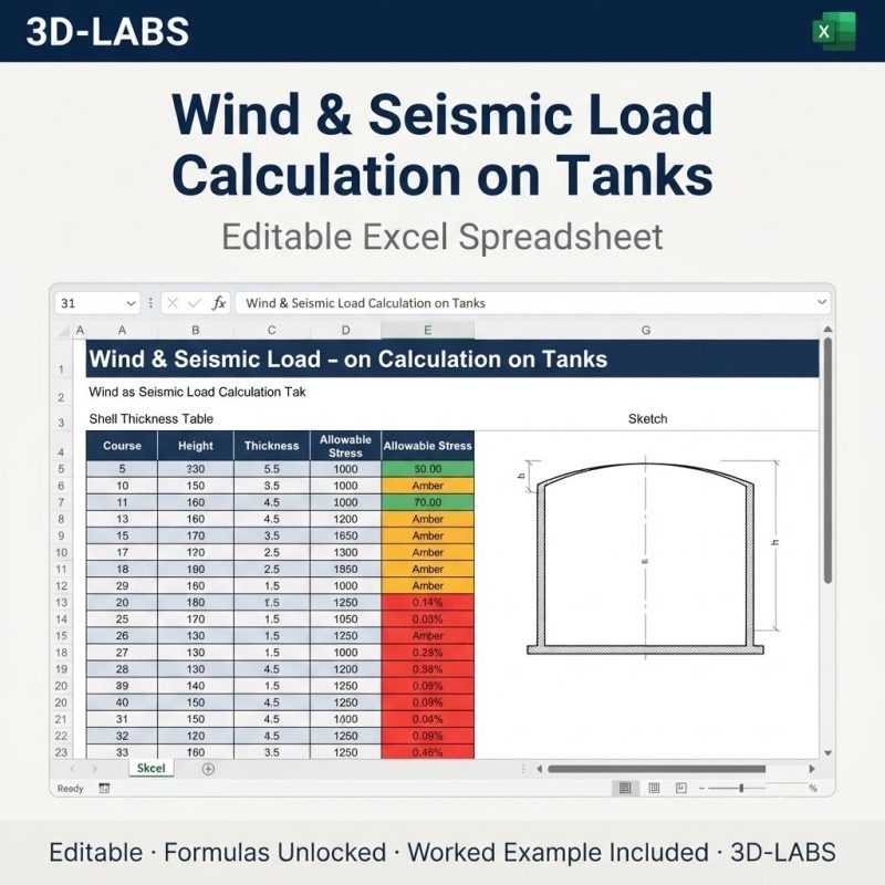 Wind & Seismic Load Calculation on Tanks
