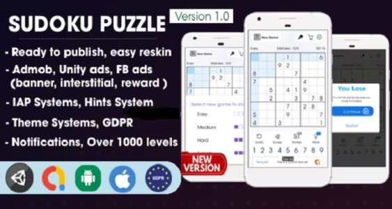 Sudoku Puzzle - Unity Template Project