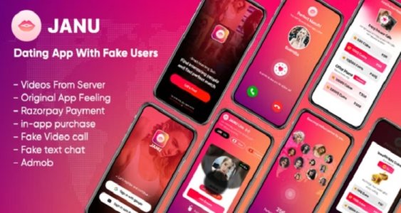 Janu - Dating App : Live Streaming App : One to One Video Calling App (Fake Users)