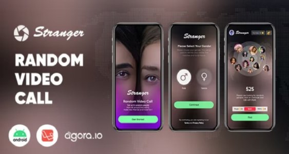 Stranger - Random Video Call with people - Gender Match - In-app purchase - Agora-Android-Laravel
