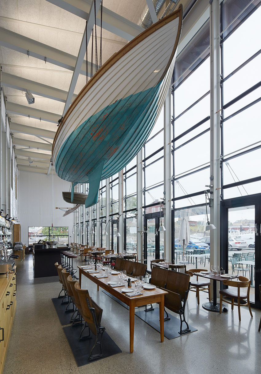 Restaurang Oaxen Slip. Ansvariga arkitekter: Agneta Pettersson och Mats Fahlander. Foto: Åke E:son Lindman.