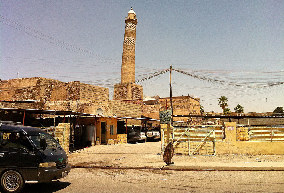 Al-Nuri moskén i Mosul innan den förstördes 2017. Foto: Faisal Jeber, CC