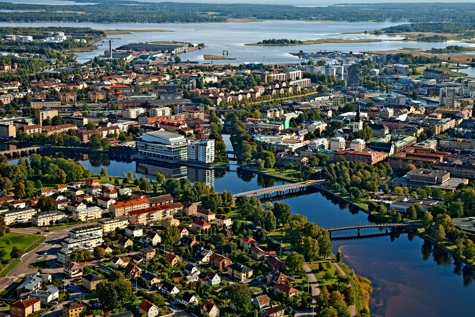 Flygfoto Karlstad Foto: CCC