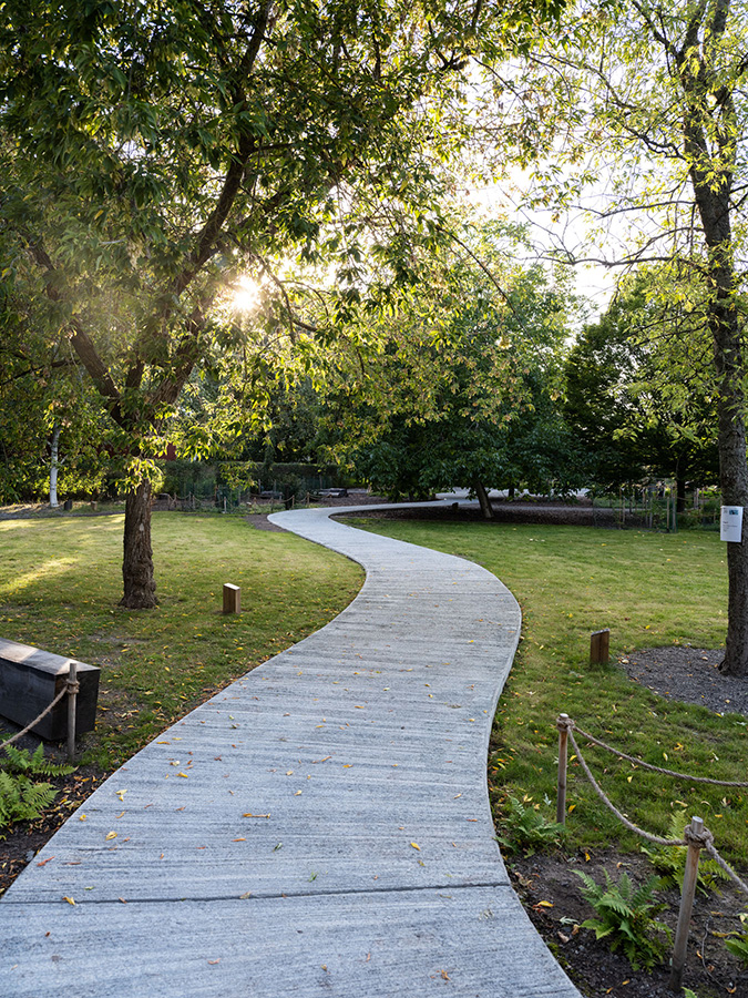 Åkeshovs arboretum, LAND arkitektur. Foto: Ulf Lundin