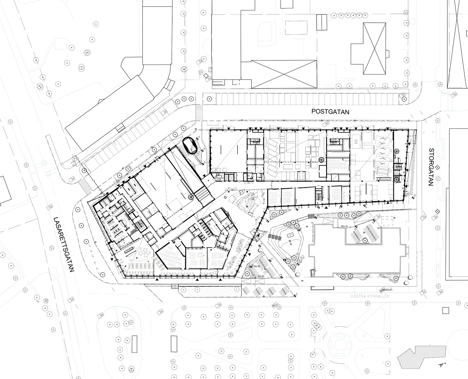Kunskapshuset i Gällivare. Arkitektkontor: Liljewall och MAF arkitektkontor.